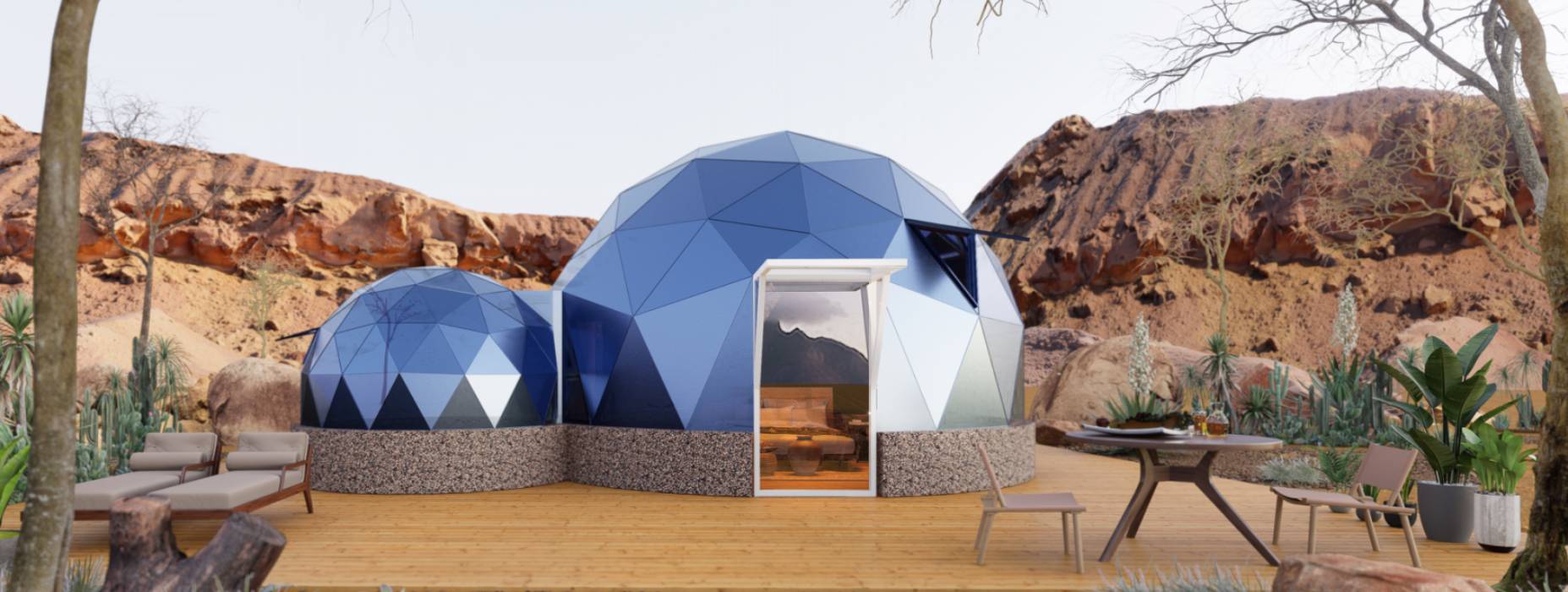 江油市球形智能光伏玻璃星空房